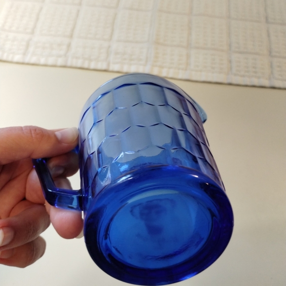Vintage Shirley Temple Cobalt Blue mini pitcher - Picture 6 of 9